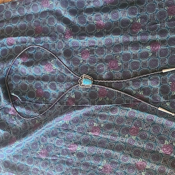 VINTAGE SILVER TONE LARIAT - Picture 2 of 2